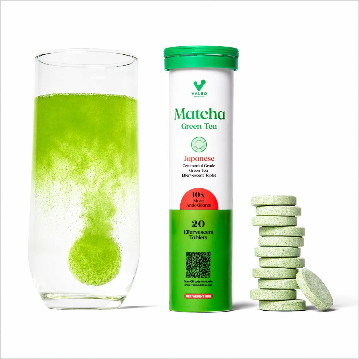 Valeo Matcha Green Tea Effervescent by Valeo