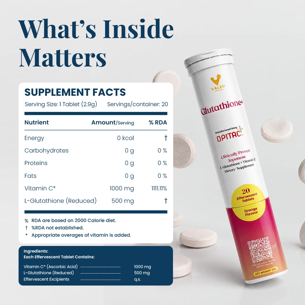 effervescent glutathione Oxygluta 1000mg Tablet For Skin Whitening, Hyperpigmentation, Melasma at  500/bottle | Glutathione effervescent tablets in New Delhi GLUTATHIONE EFFERVESCENT TABLET Manufacturer in