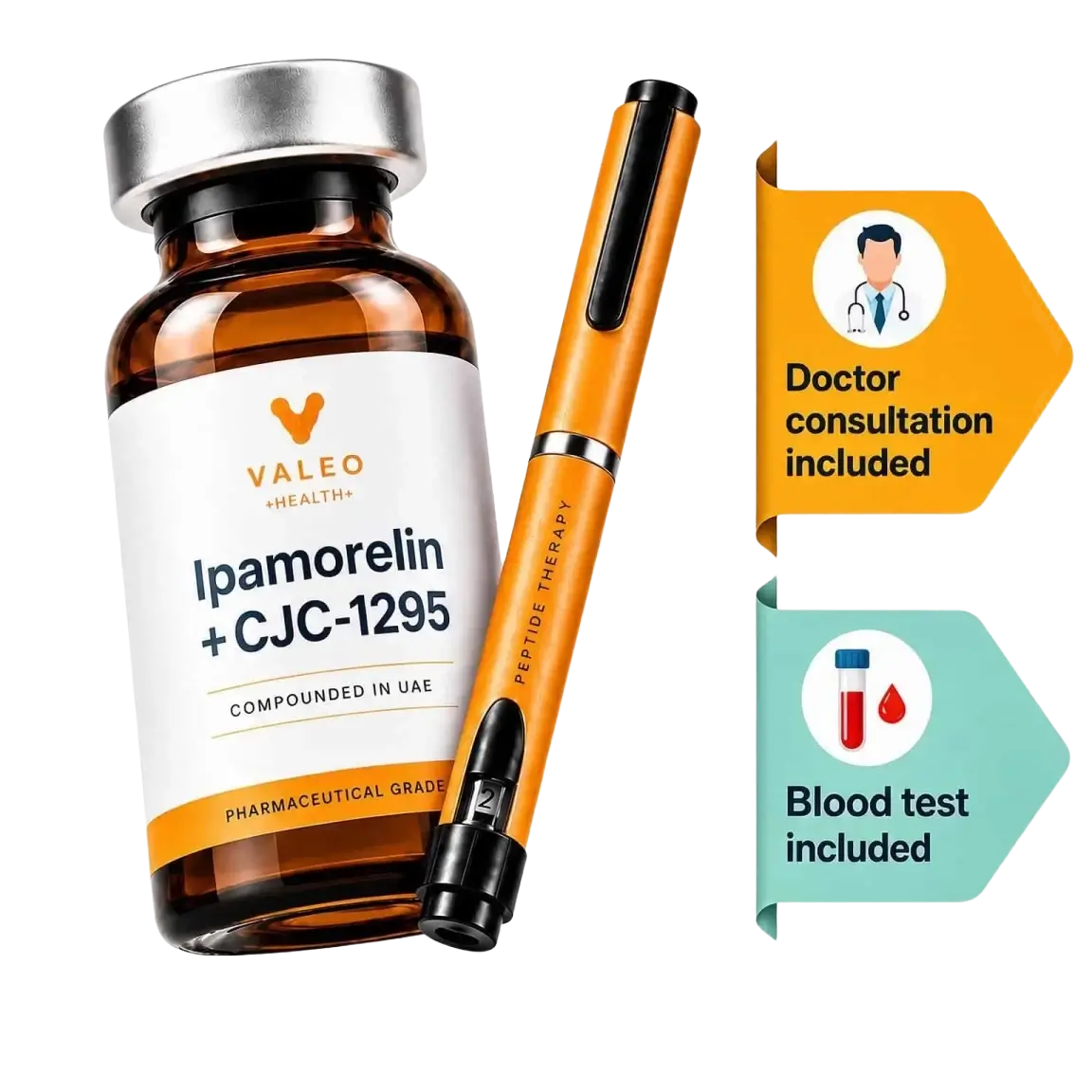 Ipamorelin + CJC-1295 for Growth & Recovery